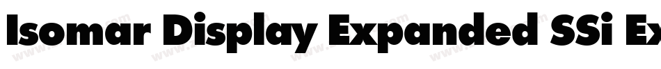 Isomar Display Expanded SSi Expanded Italic字体转换